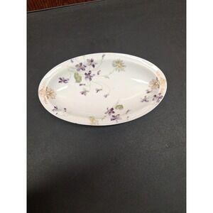 Charles Field Haviland Small Platter - Purple Floral